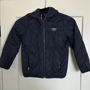 L.L. Bean Kids Mountain Bound Reversible Jacket Navy/cream size 5/6